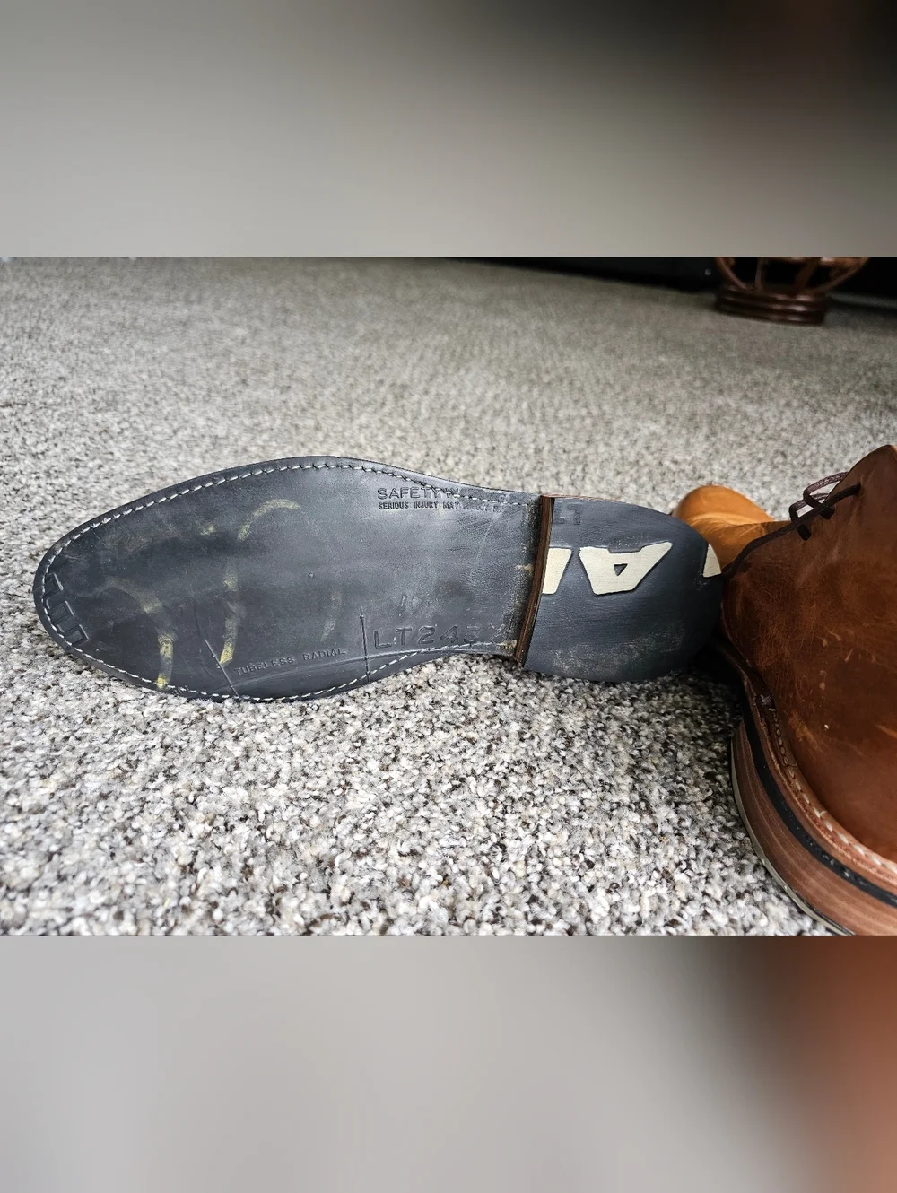Speedbump Chukka // Tan (US:11)- PskaufmaChukka Boots with Turquoise Lining